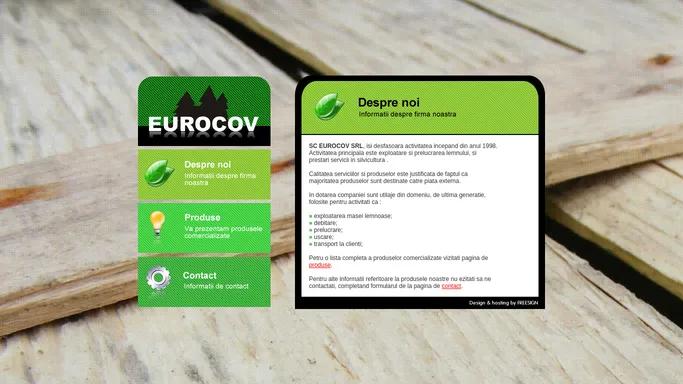 EUROCOV - exploatare si prelucrarea lemnului, prestari servicii in silvicultura