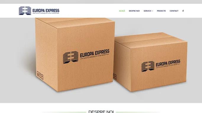 Carton si ambalaje din carton ondulat - Europa Express