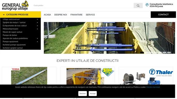 Utilaje Subtraversare, Masini de Sapat, Echipamente si Generatoare