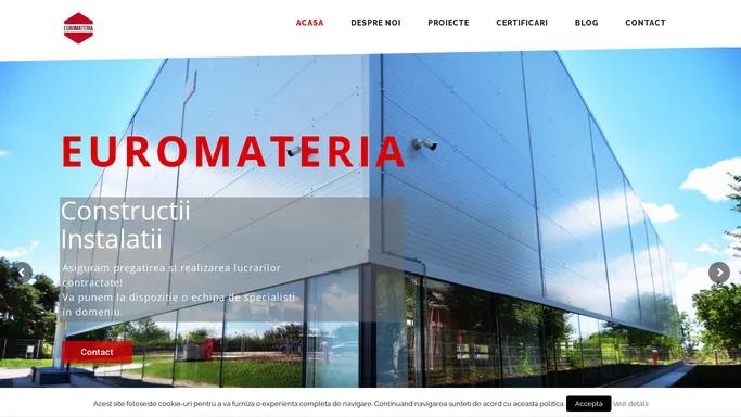 Firma de constructii Bucuresti | Firme de constructii | Euromateria.ro