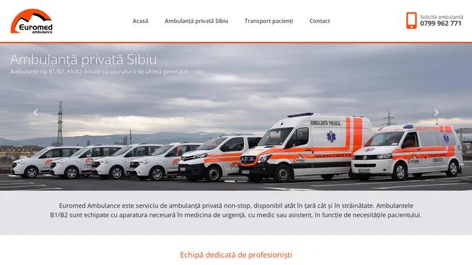 Ambulanta privata Sibiu - Euromed Ambulance