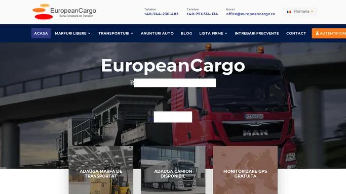 EuropeanCargo - Bursa Europeana de transport