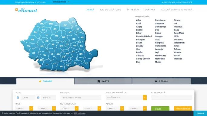 eVacant - Cazare in Romania la Pensiuni, Vile si Hoteluri