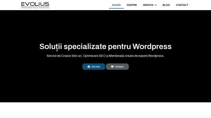 Solutii specializate pentru Wordpress - Evolius.ro