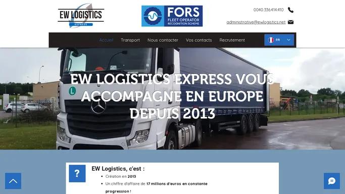 Accueil | Ew Logistics Express