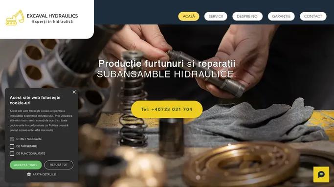 Reparatii Subansamble Hidraulice | Excaval Hydraulics | Braila