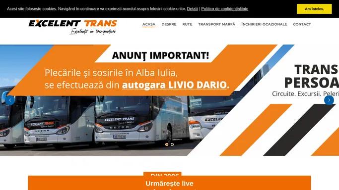 Inchirieri autocare Alba / Transport persoane / Excelent Trans