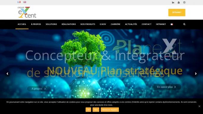 Accueil - eXcent - Concepteur & integrateur de solutions industrielles