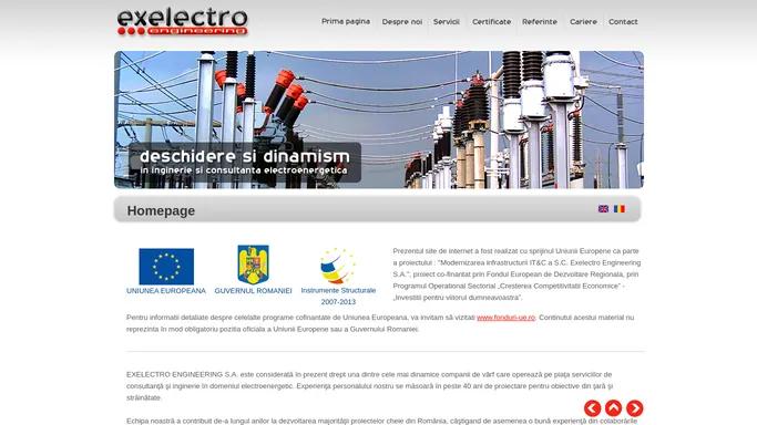 Exelectro Homepage