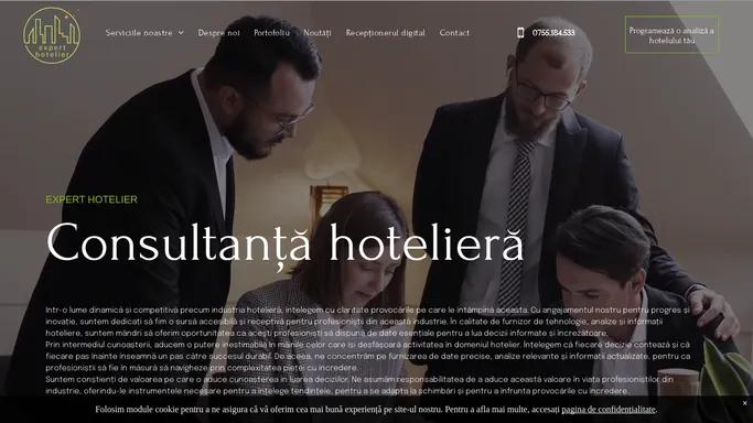 Expert Hotelier - consultanta si suport in gestionarea afacerilor din industria ospitalitatii