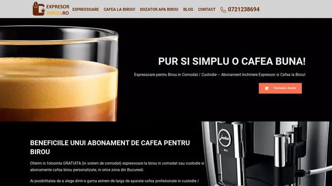 Espressoare pentru Birou in Comodat / Custodie ✅ Abonament Inchiriere Espressor si Cafea la Birou!