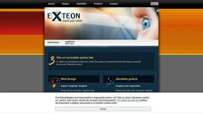 Web Design | Promovare Web | Hosting | Grafica ::.. EXTEON