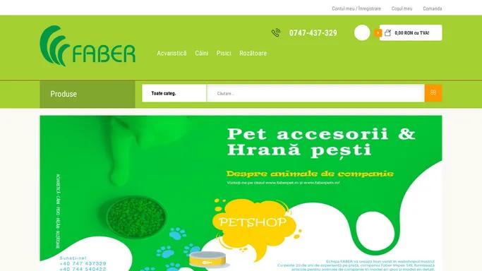 Online Pet Shop pentru caini, pisici, rozatoare, pasari si acvaristica