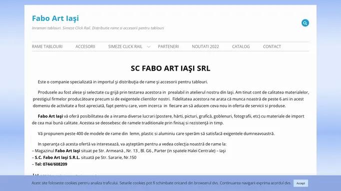 Fabo Art Iasi – Inramari tablouri. Simeze Click Rail. Distributie rame si accesorii pentru tablouri