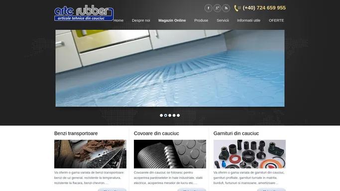 Articole tehnice din cauciuc, Benzi transportoare, Covoare cauciuc -Fabrica de Cauciuc