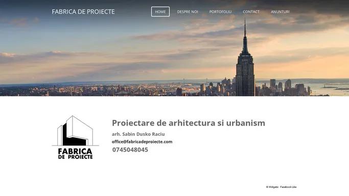 Fabrica de proiecte - Home