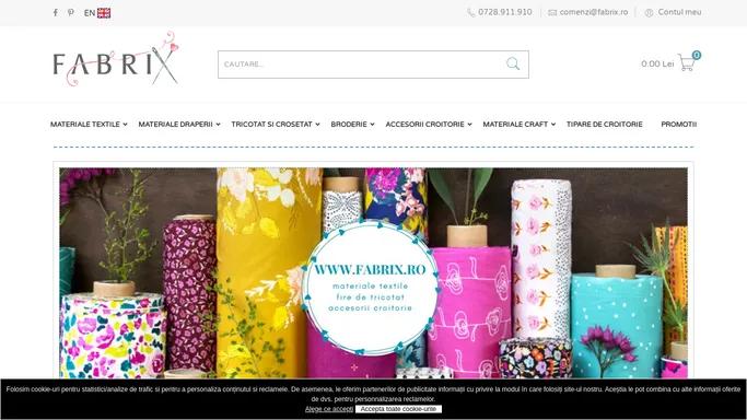 Materiale textile online – magazin Fabrix.ro