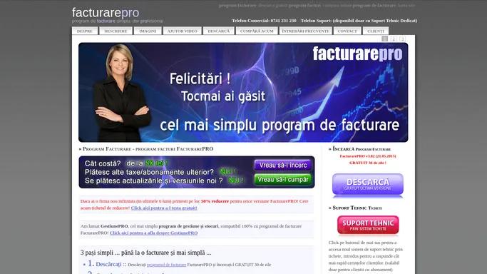 Program Facturare - program facturi FacturarePRO