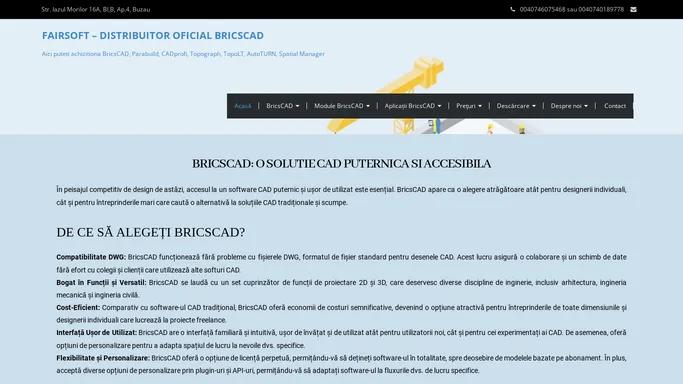 FairSoft – Distribuitor Oficial BricsCAD si SketchUp – Aici puteti achizitiona BricsCAD, SketchUp, Parabuild, CADprofi, Topograph, TopoLT, AutoTURN, Efficad Tools