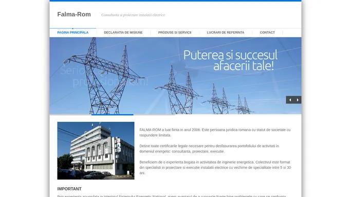 Falma-Rom | Consultanta si proiectare instalatii electrice