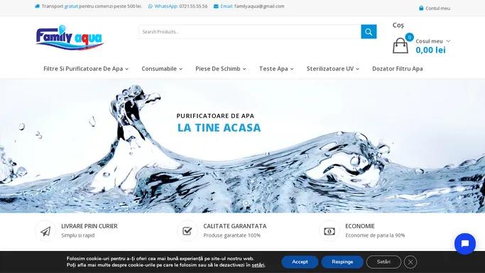 Family Aqua – Filtre si purificatoare de apa