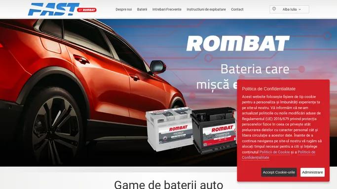 Distribuitor baterii Rombat - Fast by Rombat