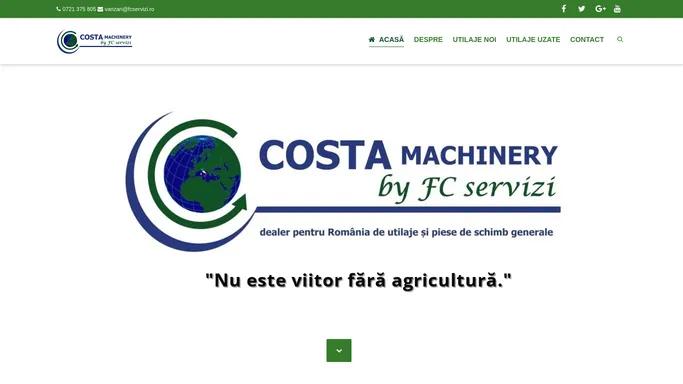 COSTA Machinery by FC Servizi | Nu este viitor fara agricultura