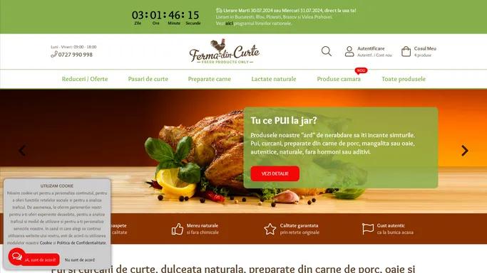 Ferma Din Curte - Pasari de tara, pui si curcani de curte