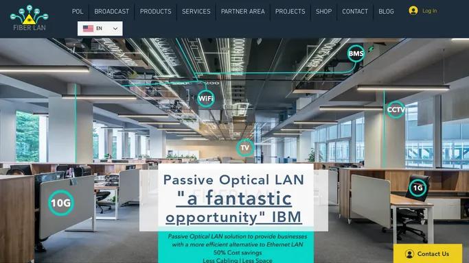 Data Voice Network | Passive Optical Lan | Fiber LAN | Romania