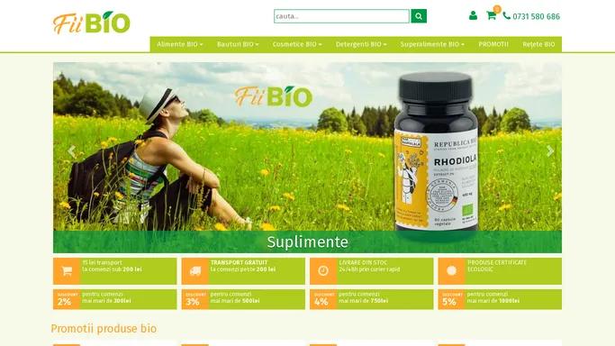 FiiBIO magazin cu produse bio, livrare din stoc