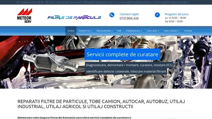 Curatare Filtru Particule | Curatare Catalizator / Tobe Camion