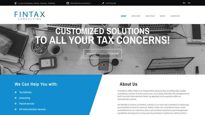 FINTAX Consulting - Tax Advisory | Accounting | Payroll and HR Administration services