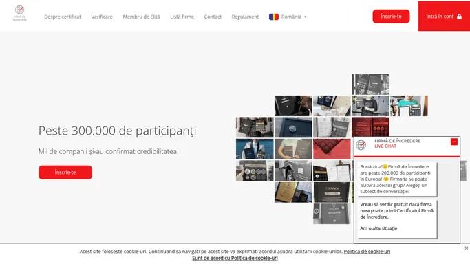 Certificat Firma de Incredere