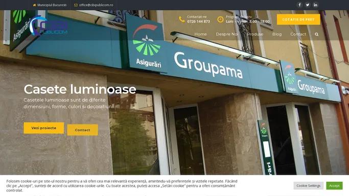 Firme Luminoase Bucuresti – Autorizatii, Casete luminoase, Litere volumetrice, Productie publicitara