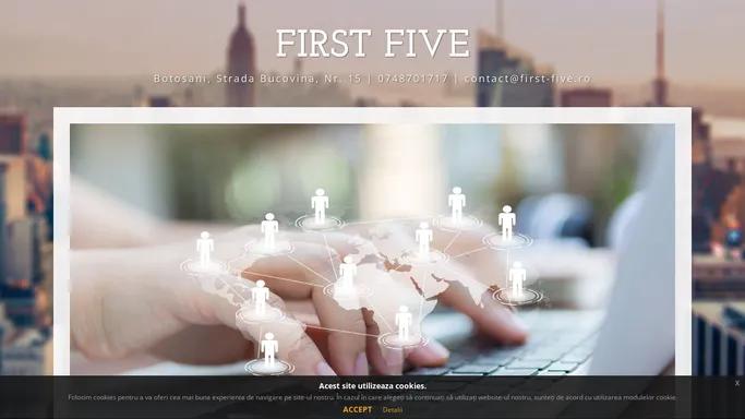 FIRST FIVE- web design, cronometraj sportiv MTB, alergare, enduro, asigurari RCA, servicii pentru site