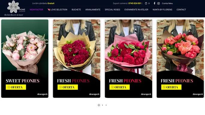 Comanda online buchete si aranjamente florale Floraria Florens!