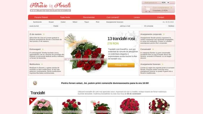Florarie online Ploiesti * buchete flori Ploiesti cu livrare la domiciliu