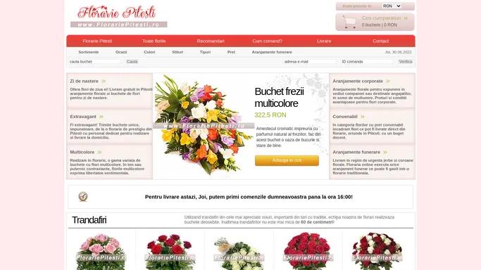 Florarie Pitesti - flori online Pitesti cu livrare gratuita la domiciliu