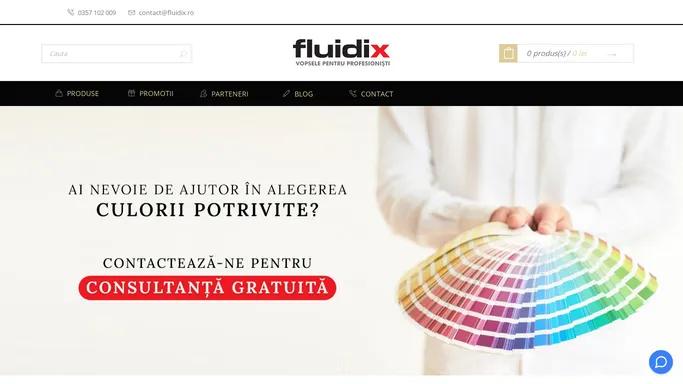 Vopsele pentru profesionisti | Fluidix Arad | Tel. 0357 437 906