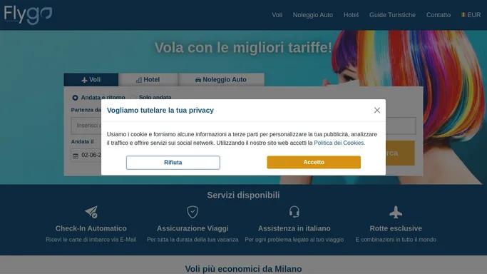 Biglietti aerei | Prenota ora il tuo volo su FlyGo.it