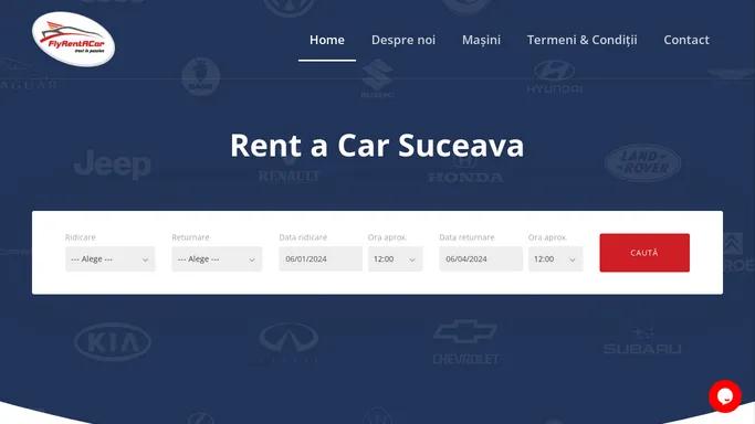 Rent a car Suceava, inchiriere masini • FlyRentACar