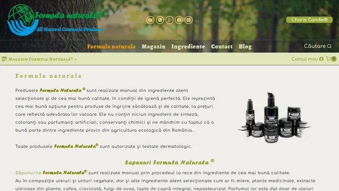 Formula Naturala® – All Natural Cosmetic Products