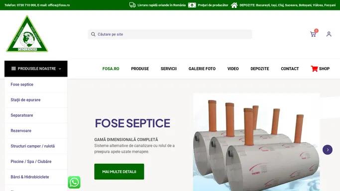 Fose Septice, FABRICA de Fose Septice - FOSA.ro