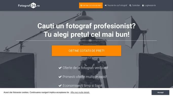 Fotograf24.ro - servicii profesionale de la fotografi si videografi pentru evenimente, produse, sesiuni tematice