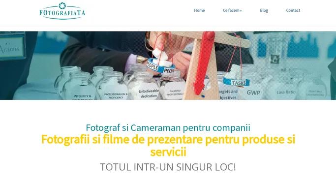 Fotograf profesionist Bucuresti | Cameraman profesionist evenimente | Pachete pentru companii