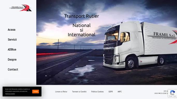 Transport National si International - Produse ADBLue - Framil SRL