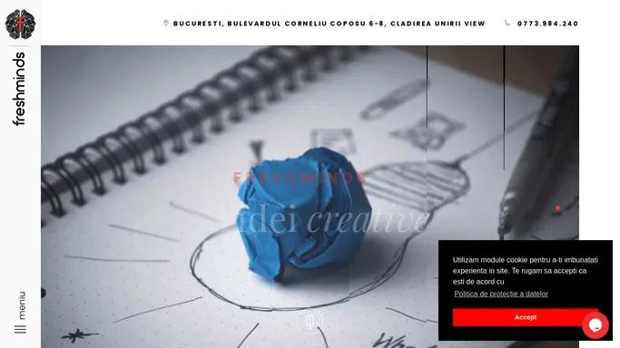 FreshMinds - Agentie de publicitate online | Web Design Bucuresti | Creare website | Creare magazin online