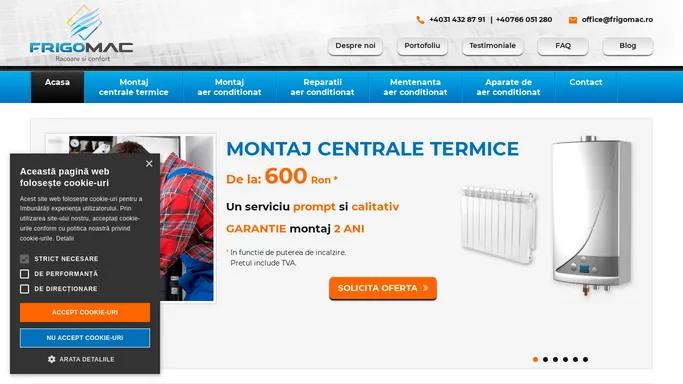 Firma Reparatii, Montaj aer conditionat | FRIGOMAC