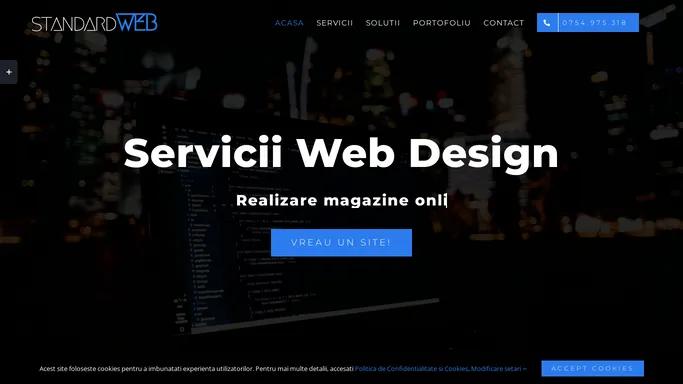 Standard WEB - Realizare site-uri. Realizare Magazine Online. Web Design