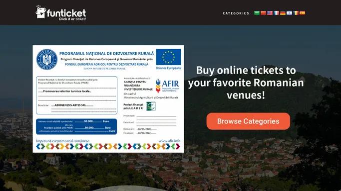 Visit Romania - Romania Tickets - Romanian Venues - Funticket